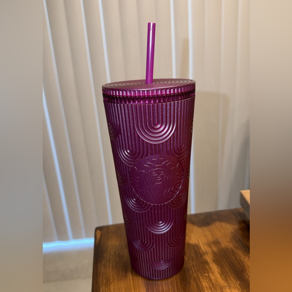 Purple shimmer Starbucks tumbler